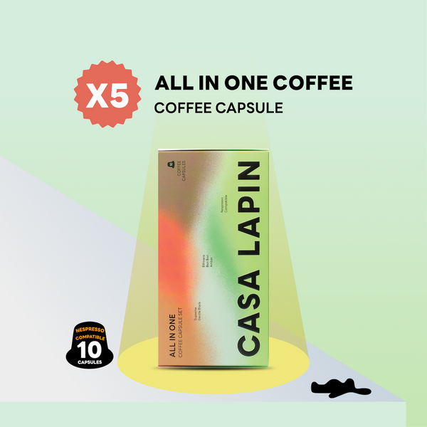[แพ็ค5กล่อง] Coffee Capsule Pack I กาแฟแคปซูล ระบบ Nespresso I 1กล่อง มี10แคปซูล I CASA LAPIN